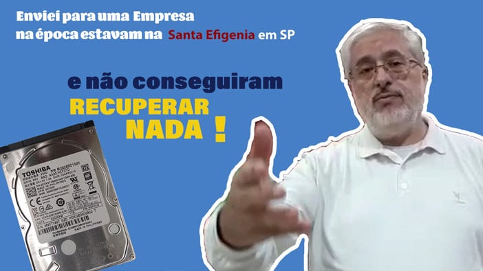 Uma empresa de Recuperação de Dados que na ocasião estava na Santa Efigênia em SP disse que não existia possibilidade de recuperar os dados, veja o que aconteceu quando o cliente enviou para a DATADISK