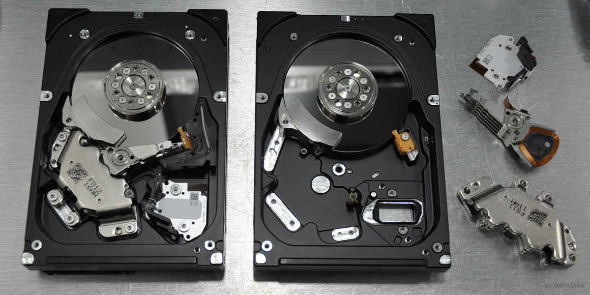 Troca do conjunto de cabeças na Sala Limpa da DATADISK