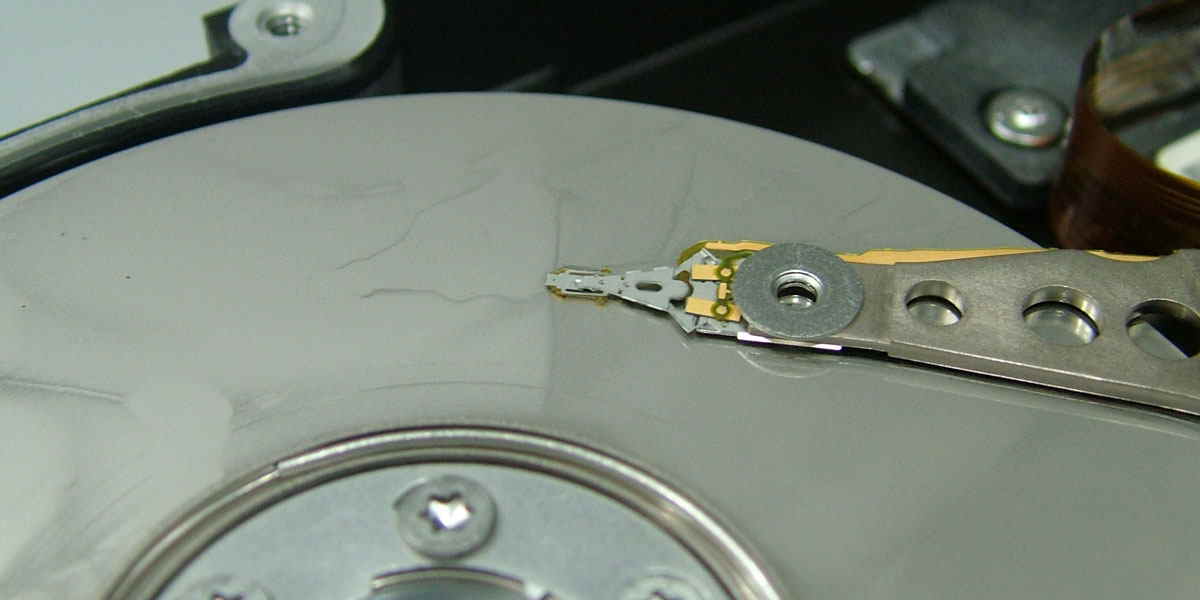 Disco rígido aberto