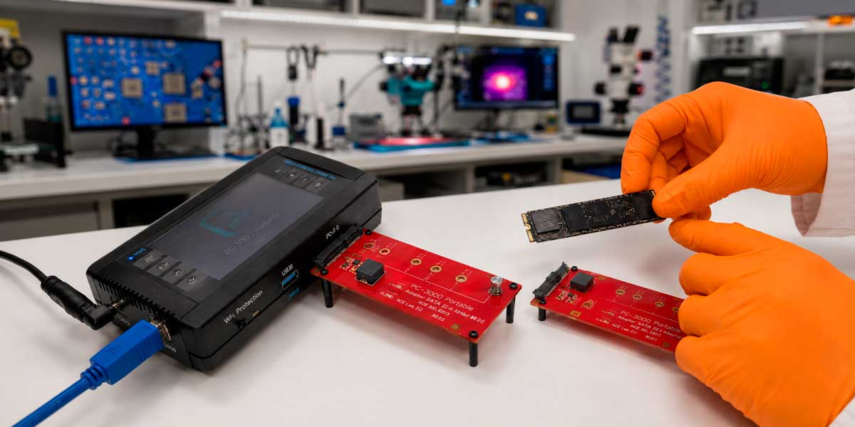PC-3000 Portable PRO recebida pela DATADISK em julho de 2024 para ampliar a capacidade técnica em recuperação de dados.